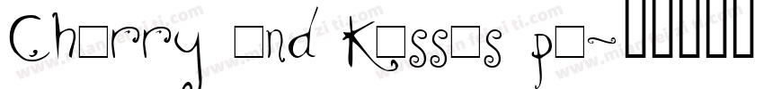 Cherry and kisses pe字体转换